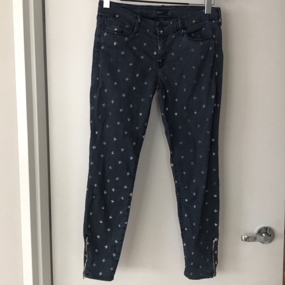 Mother Denim The Looker Ankle Zip Jean.